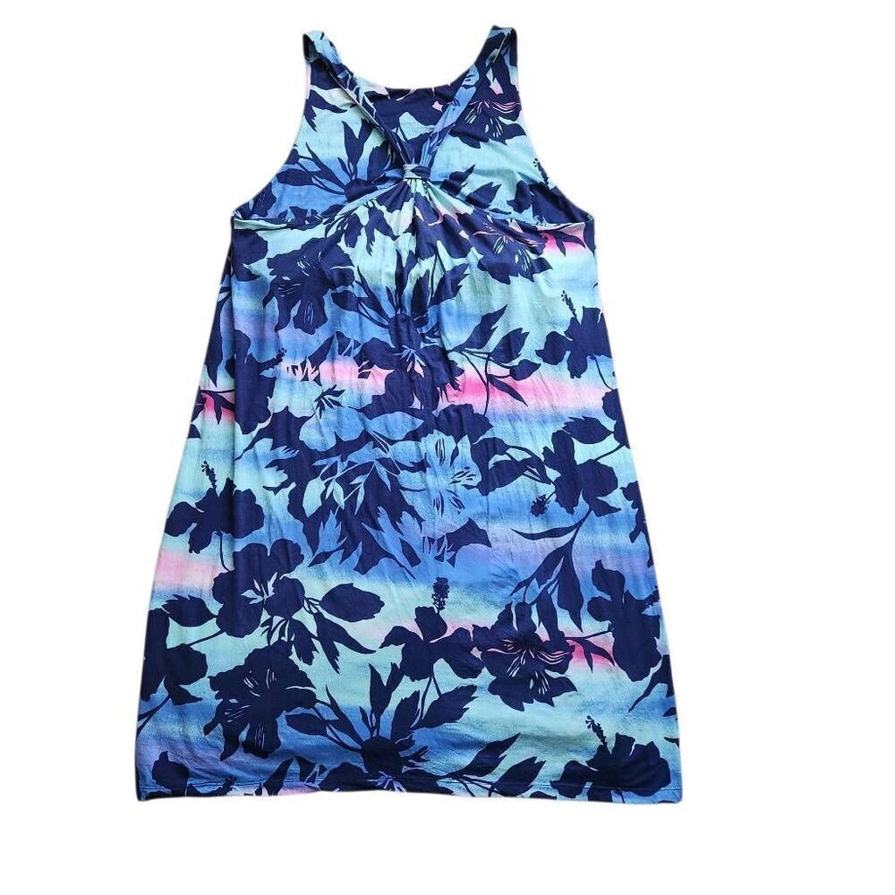 Tori Richard Dress Womens XL Just Chill Clarissa Hawaii Tropical Floral Stretchy